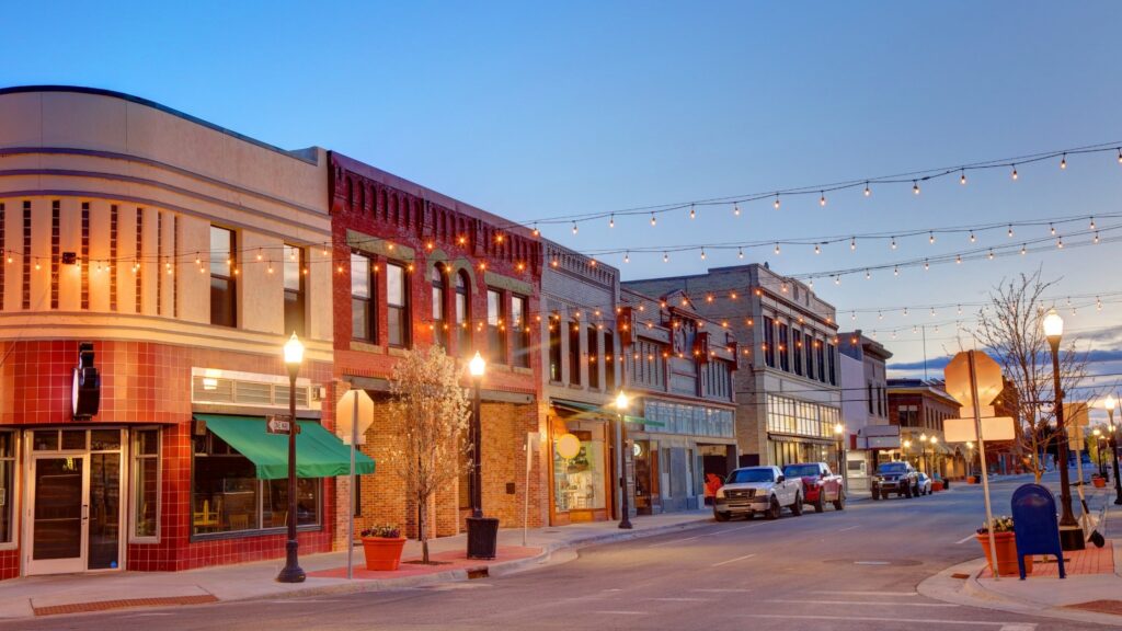 downtown Caldwell, Idaho shops